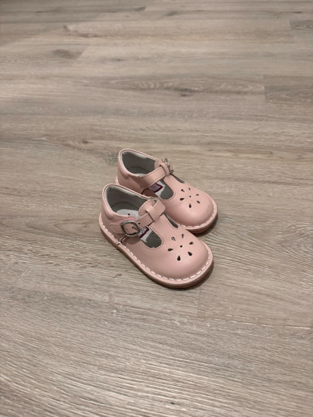 L'Amour Pink T-Strap Mary Jane Toddler Shoes